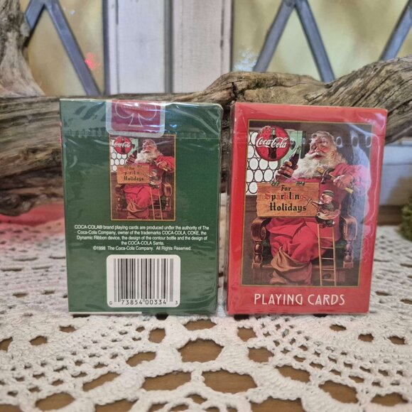 🎄Vintage Coca Cola Nostalgia Playing Cards in tin box - Coke 1998 - Picture 5 of 12